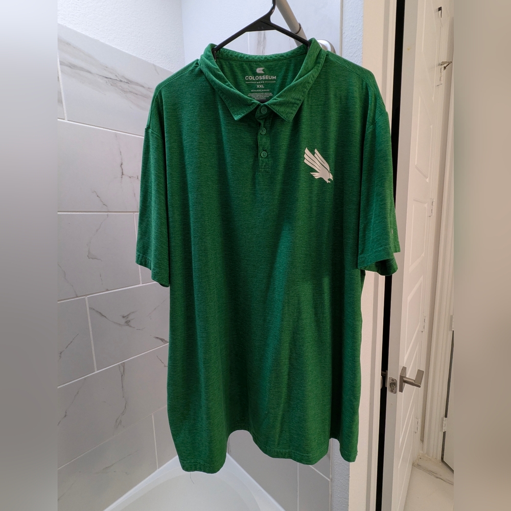 North Texas Mean Green Colosseum Green Polo Shirt